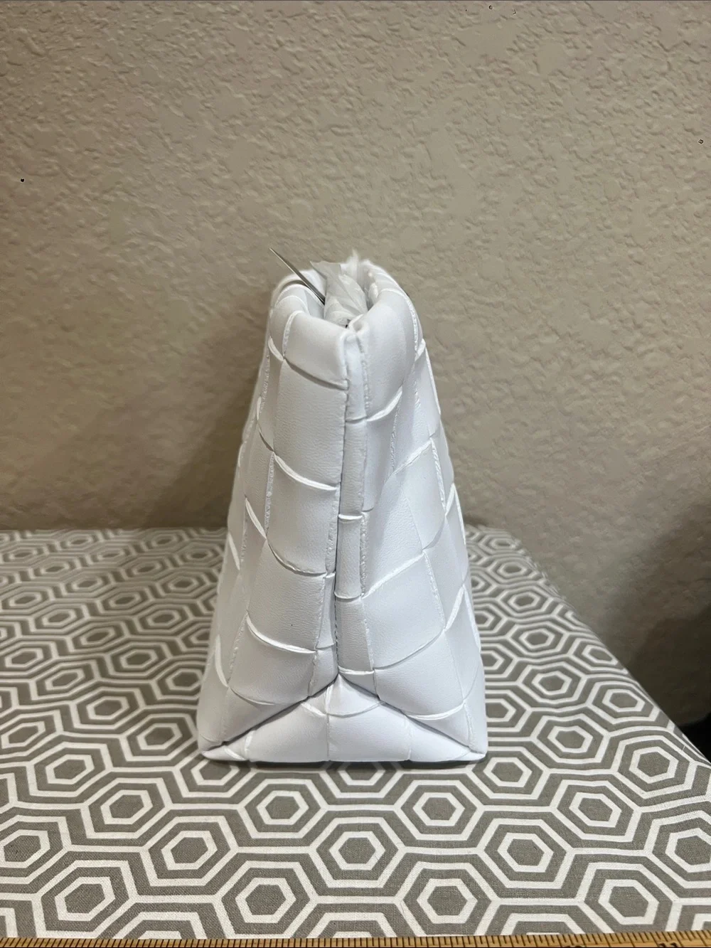 Victoria's Secret White Woven Cosmetic Pouch